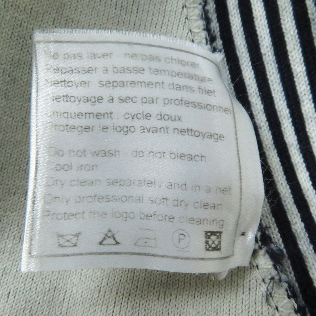 CHANEL skirt 08C P32497 Main: 38% cotton, 29% cashmere, 13% silk, 10% nylon, 8% polyester Dark Navy White Airline Women 40 Used Authentic