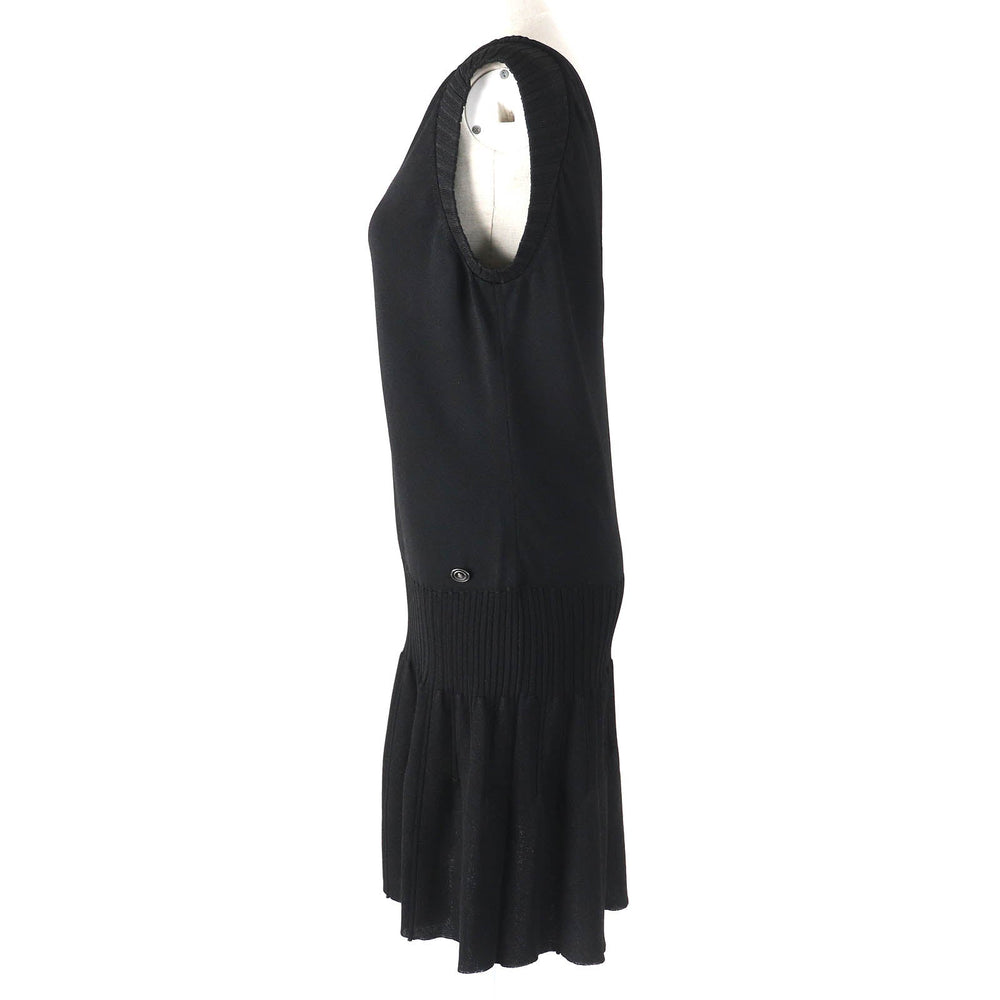 CHANEL one piece P48010 Main: 84% rayon, Main: 16% nylon black Women 38 Used Authentic