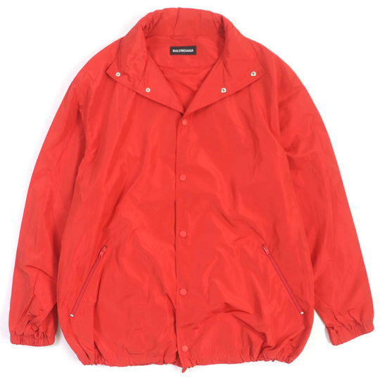BALENCIAGA coat 556238 polyester Red mens 46 Used Authentic