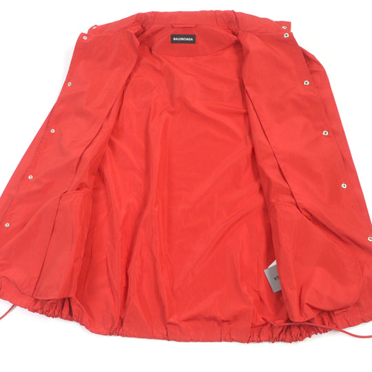 BALENCIAGA coat 556238 polyester Red mens 46 Used Authentic