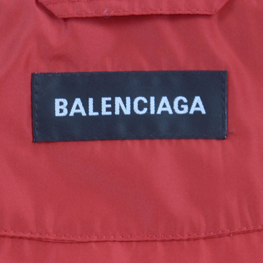 BALENCIAGA coat 556238 polyester Red mens 46 Used Authentic