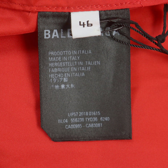 BALENCIAGA coat 556238 polyester Red mens 46 Used Authentic