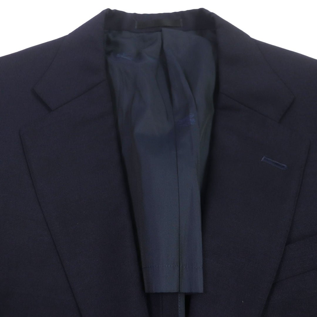 BURBERRY tailored jacket Outer: 55% wool, Outer: 45% mohair, Lining: polyester, Lining: cupra, Sleeve lining: cupra Navy mens Used Authentic