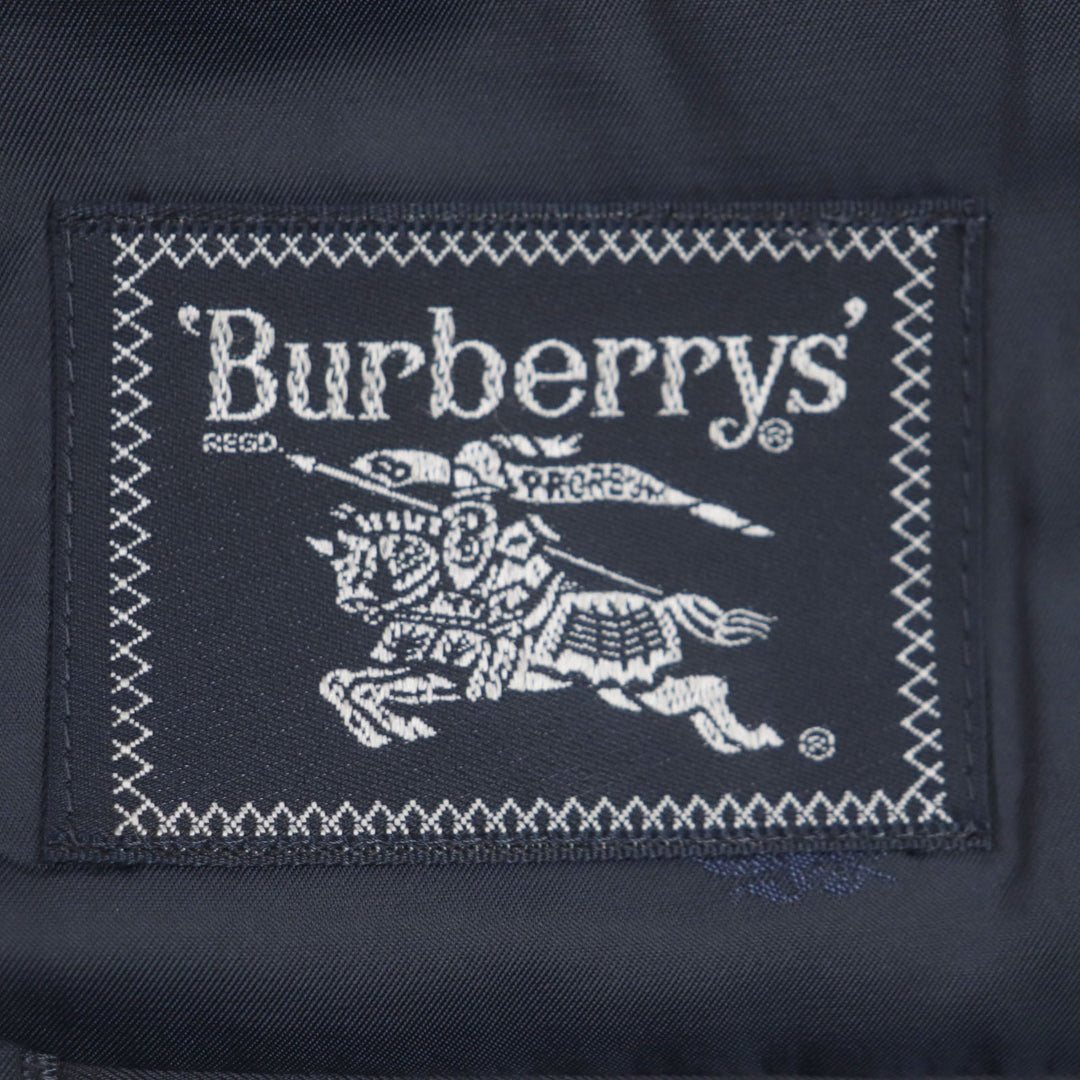 BURBERRY tailored jacket Outer: 55% wool, Outer: 45% mohair, Lining: polyester, Lining: cupra, Sleeve lining: cupra Navy mens Used Authentic