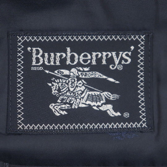 BURBERRY tailored jacket Outer: 55% wool, Outer: 45% mohair, Lining: polyester, Lining: cupra, Sleeve lining: cupra Navy mens Used Authentic