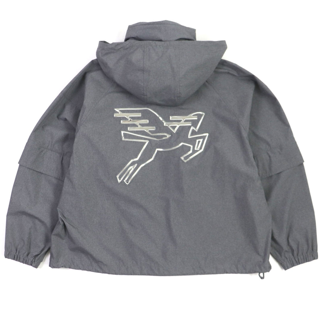LOUIS VUITTON Hoodie HHB99W Main: 100% polyester gray mens 48 Used Authentic