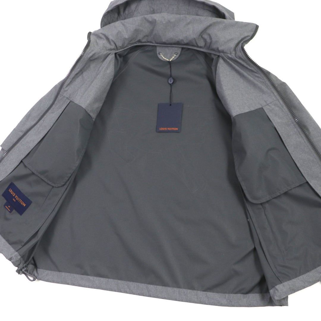 LOUIS VUITTON Hoodie HHB99W Main: 100% polyester gray mens 48 Used Authentic