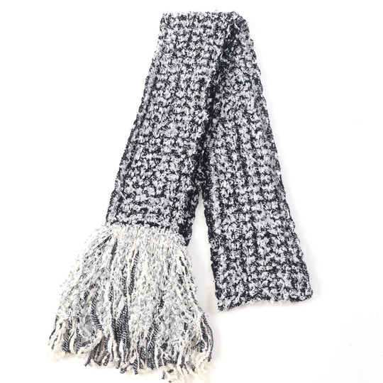 CHANEL knit P58876K07720 Main: 67% cotton, Main: 15% polyamide, Main: 9% silk, Main: 9% viscose Black type Women 34 Used Authentic