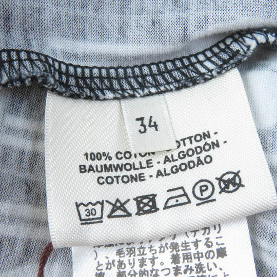 HERMES Cut Main: 100% cotton Black White BRIDES DE GALA en Desordre Ceremonial bridles Women 34 Used Authentic