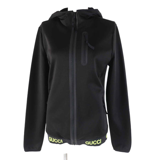 GUCCI Jersey 693081 Main: 50% cotton, Main: 48% nylon, Main: 2% polyurethane, Part: 94% nylon, Part: 6% polyurethane Black neon yellow Women S Used Authentic