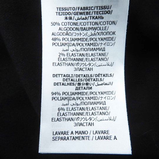 GUCCI Jersey 693081 Main: 50% cotton, Main: 48% nylon, Main: 2% polyurethane, Part: 94% nylon, Part: 6% polyurethane Black neon yellow Women S Used Authentic