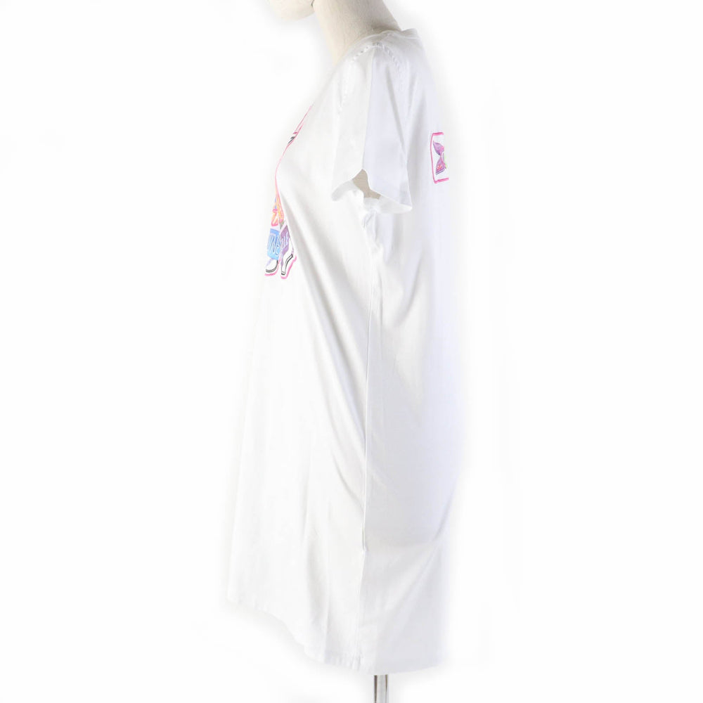 HERMES one piece 3E4507DH Main: 100% cotton, Part: 100% cotton, Part: 100% polyester white Chevroscope Women 38 Used Authentic