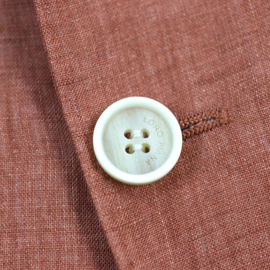 Loro Piana tailored jacket FAE3817 Main: 100% linen, sleeve lining: 100% polyester Orange mens 50 Used Authentic