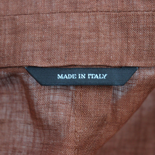 Loro Piana tailored jacket FAE3817 Main: 100% linen, sleeve lining: 100% polyester Orange mens 50 Used Authentic