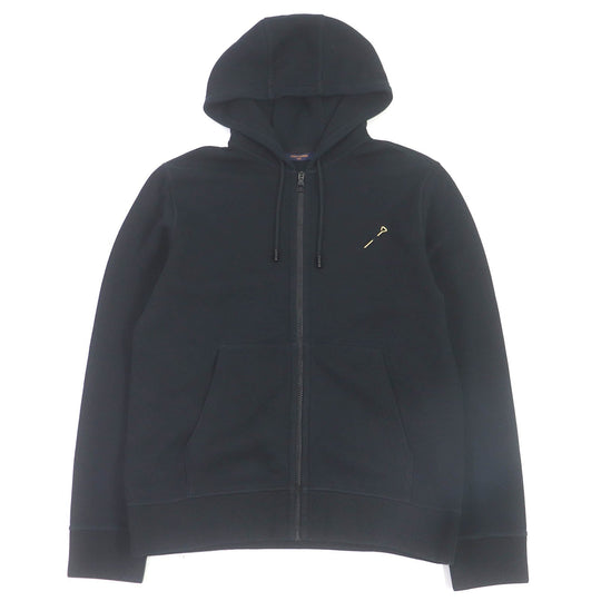 LOUIS VUITTON Hoodie Main: 82% cotton, Main: 18% nylon black mens S Used Authentic