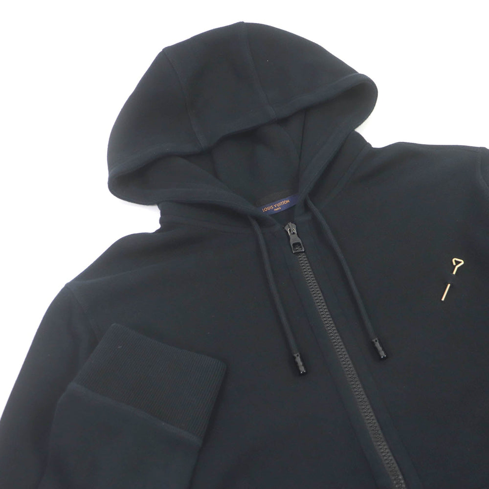 LOUIS VUITTON Hoodie Main: 82% cotton, Main: 18% nylon black mens S Used Authentic