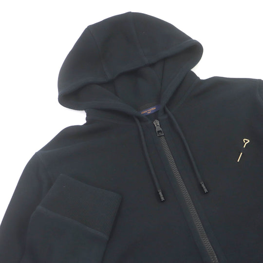 LOUIS VUITTON Hoodie Main: 82% cotton, Main: 18% nylon black mens S Used Authentic
