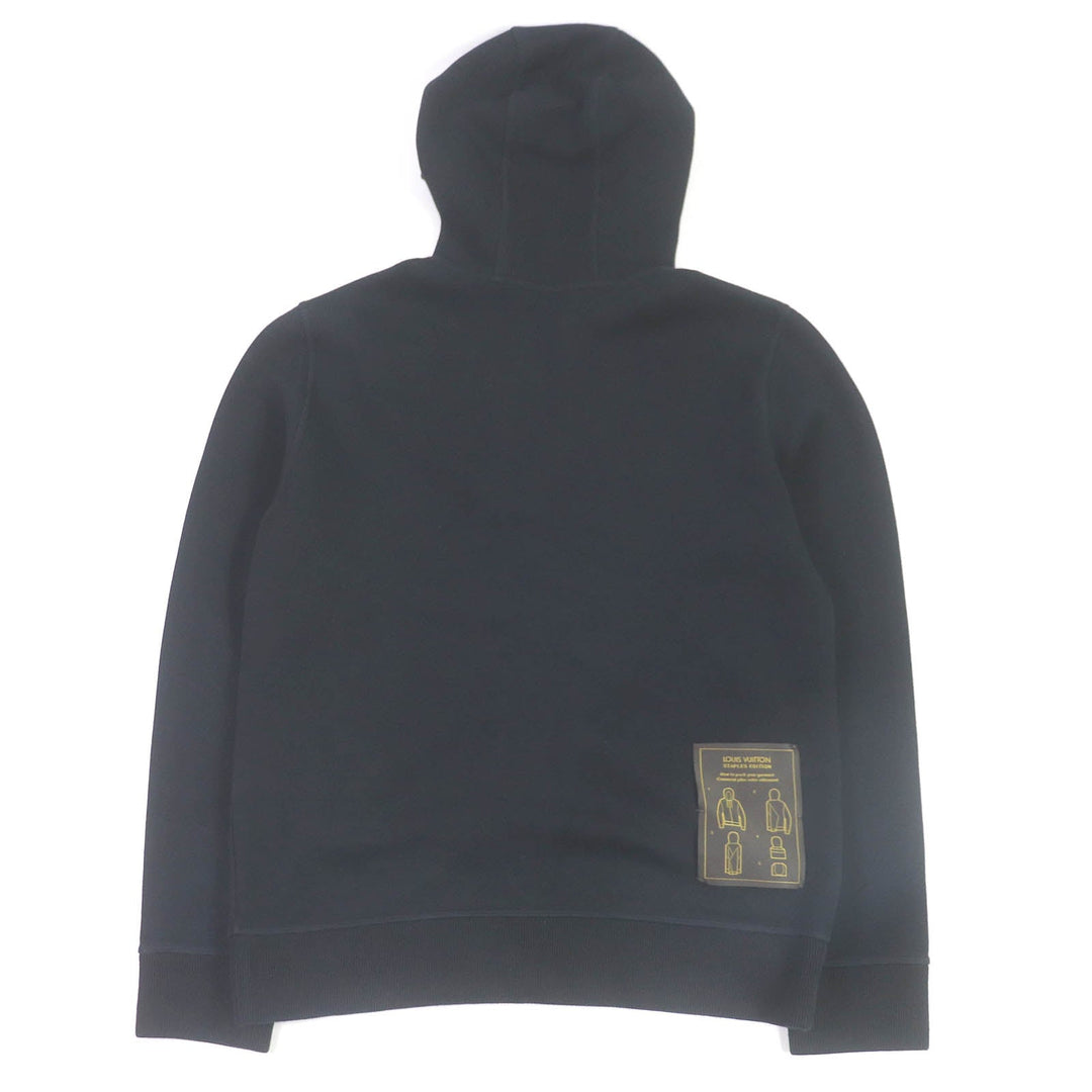 LOUIS VUITTON Hoodie Main: 82% cotton, Main: 18% nylon black mens S Used Authentic