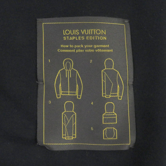 LOUIS VUITTON Hoodie Main: 82% cotton, Main: 18% nylon black mens S Used Authentic