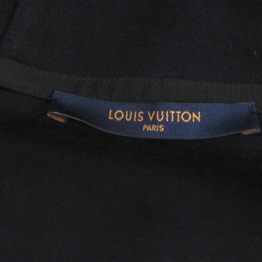 LOUIS VUITTON Hoodie Main: 82% cotton, Main: 18% nylon black mens S Used Authentic
