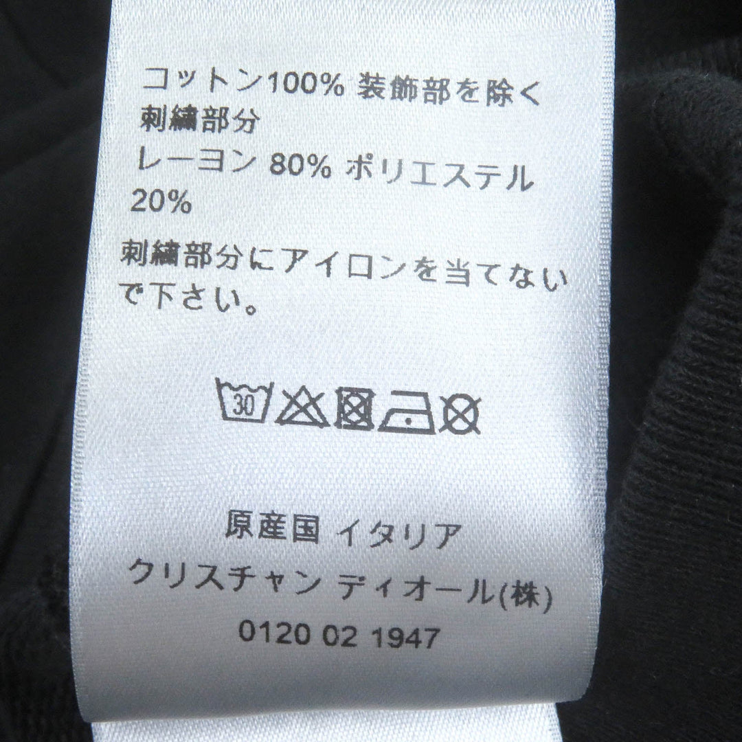 Dior HOMME sweat 333J666W3664 Main: 100% cotton, part: 80% rayon, part: 20% polyester black mens S Used Authentic
