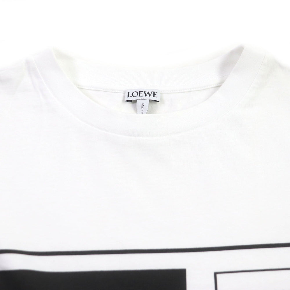 LOEWE Short sleeve T-shirt Main: 100% cotton white FIRE OF YOUTH mens S Used Authentic