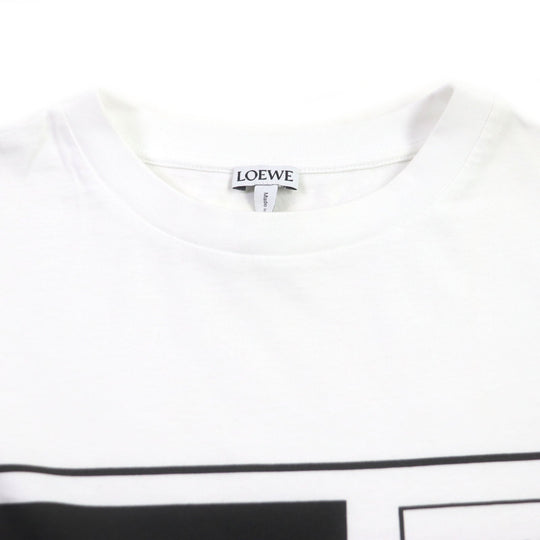 LOEWE Short sleeve T-shirt Main: 100% cotton white FIRE OF YOUTH mens S Used Authentic