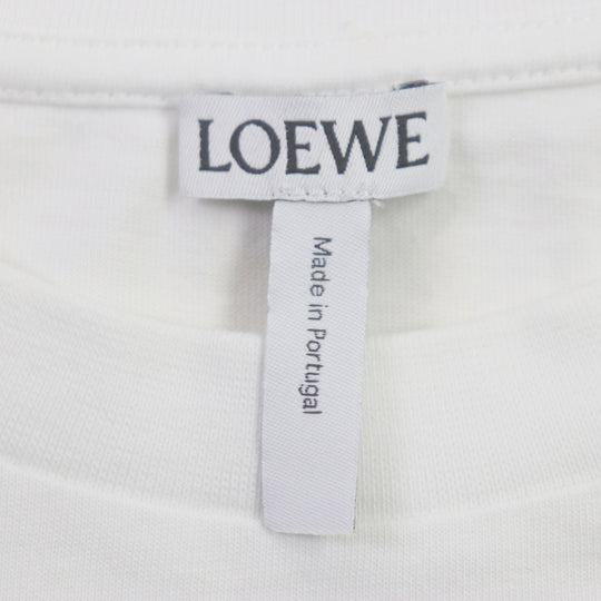 LOEWE Short sleeve T-shirt Main: 100% cotton white FIRE OF YOUTH mens S Used Authentic