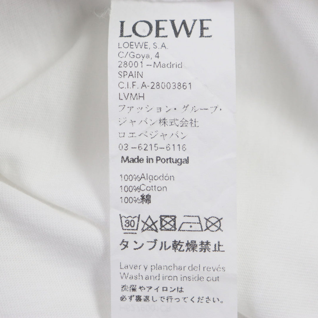 LOEWE Short sleeve T-shirt Main: 100% cotton white FIRE OF YOUTH mens S Used Authentic