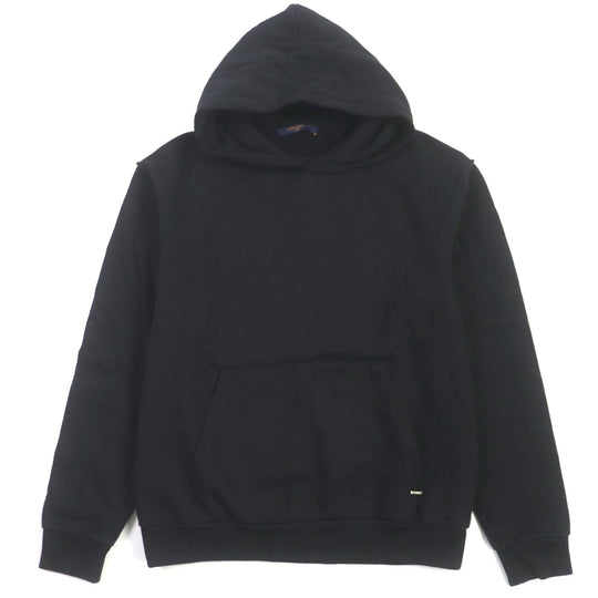 LOUIS VUITTON Hoodie Main: 100% cotton black mens M Used Authentic