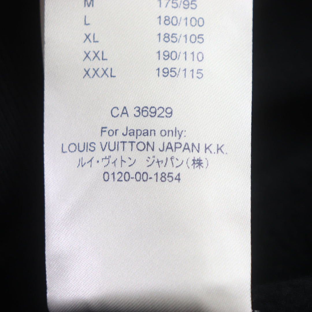 LOUIS VUITTON Hoodie Main: 100% cotton black mens M Used Authentic