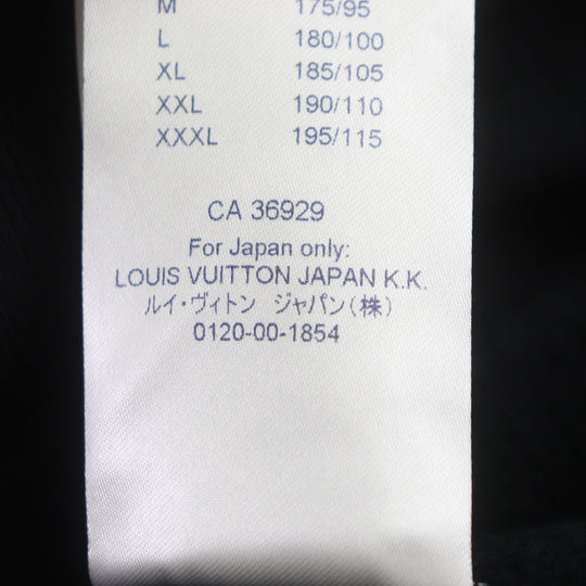 LOUIS VUITTON Hoodie Main: 100% cotton black mens M Used Authentic