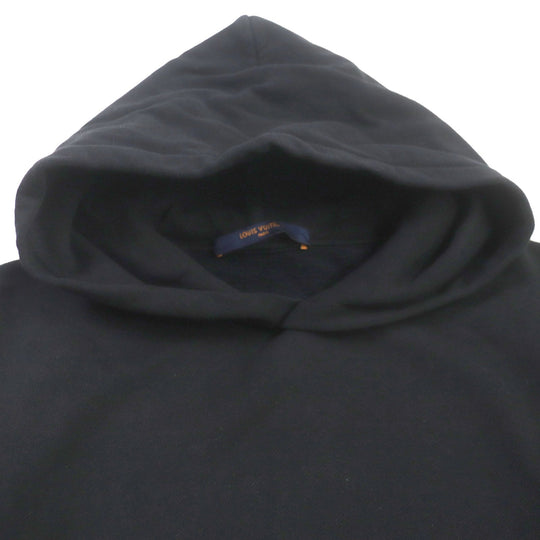 LOUIS VUITTON Hoodie Main: 100% cotton black mens M Used Authentic