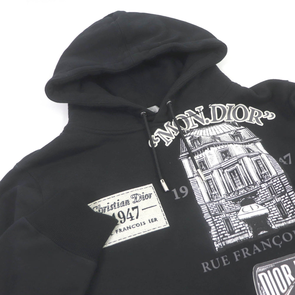 Dior HOMME Hoodie 013J605B0531 Main: 100% cotton, Part: 100% polyester black mens XS Used Authentic