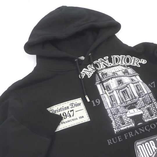 Dior HOMME Hoodie 013J605B0531 Main: 100% cotton, Part: 100% polyester black mens XS Used Authentic