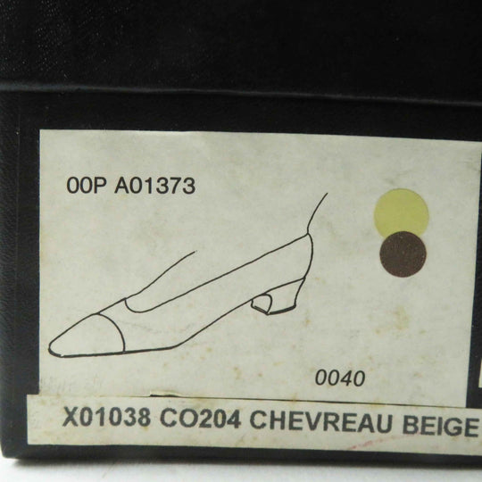 CHANEL pumps 00P A01373 Main: Leather Beige black Women 36 1/2 C Used Authentic