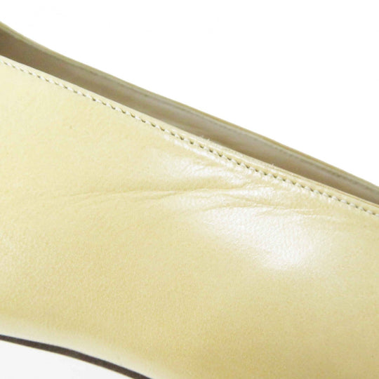 CHANEL pumps 00P A01373 Main: Leather Beige black Women 36 1/2 C Used Authentic