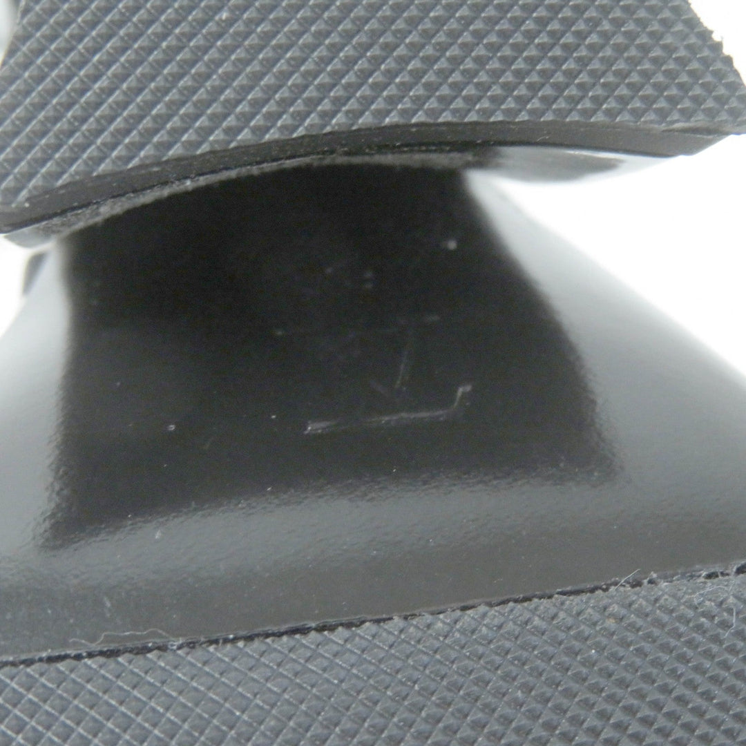 LOUIS VUITTON Sandals Main: Satin, Part: Patent leather White black Stellar Line Women 39 Used Authentic