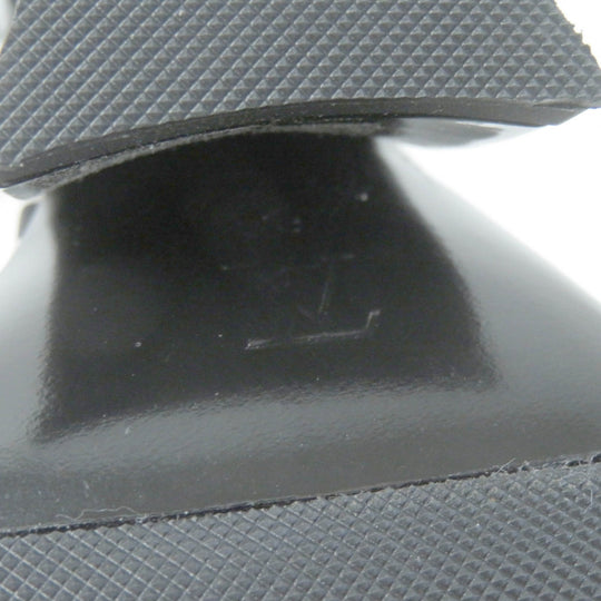 LOUIS VUITTON Sandals Main: Satin, Part: Patent leather White black Stellar Line Women 39 Used Authentic