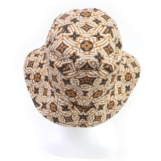 LOUIS VUITTON hat M76534 Outer: 96% nylon, Outer: 4% elastane (polyurethane), Lining: 55% polyester, Lining: 45% silk Brown black mens Used Authentic