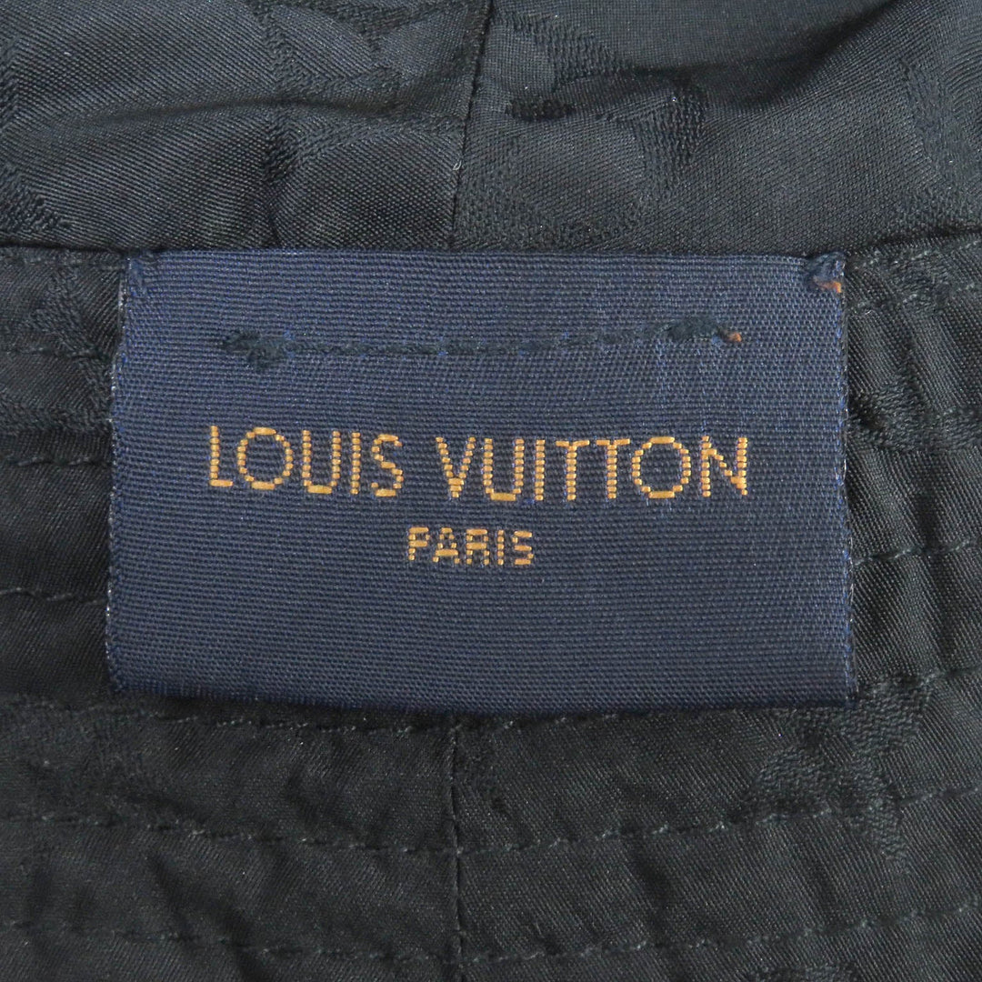 LOUIS VUITTON hat M76534 Outer: 96% nylon, Outer: 4% elastane (polyurethane), Lining: 55% polyester, Lining: 45% silk Brown black mens Used Authentic