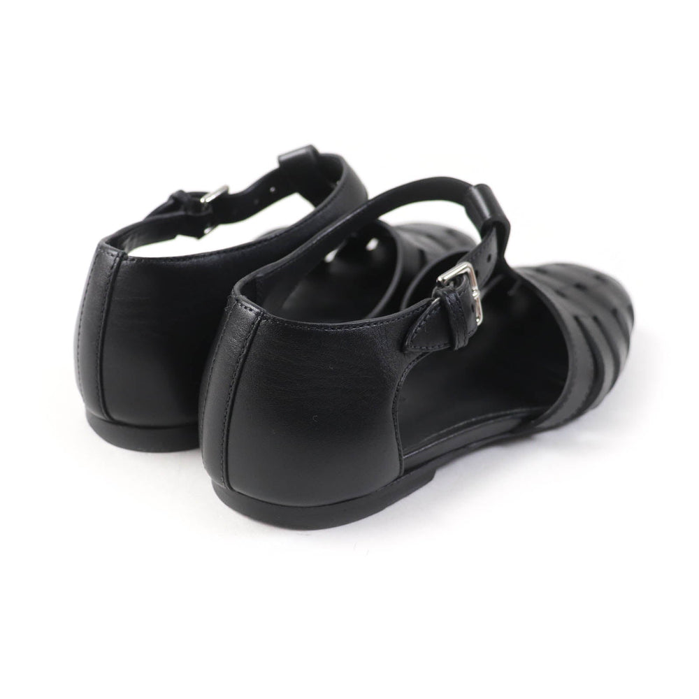 HERMES Sandals H241101Z Main: Leather black Indigo Women 37 Used Authentic