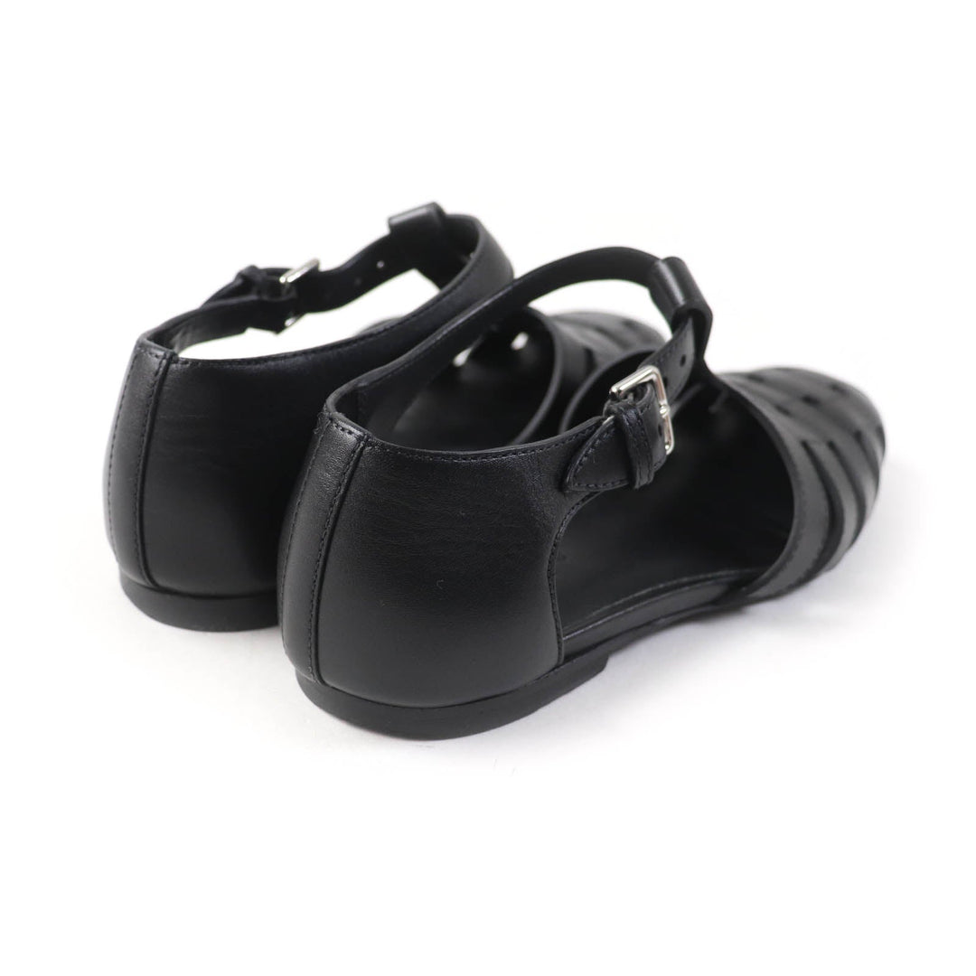 HERMES Sandals H241101Z Main: Leather black Indigo Women 37 Used Authentic