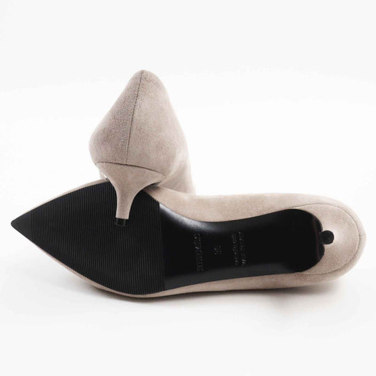 HERMES pumps BN202009Z Main: Suede leather Greige type Women 36 Used Authentic