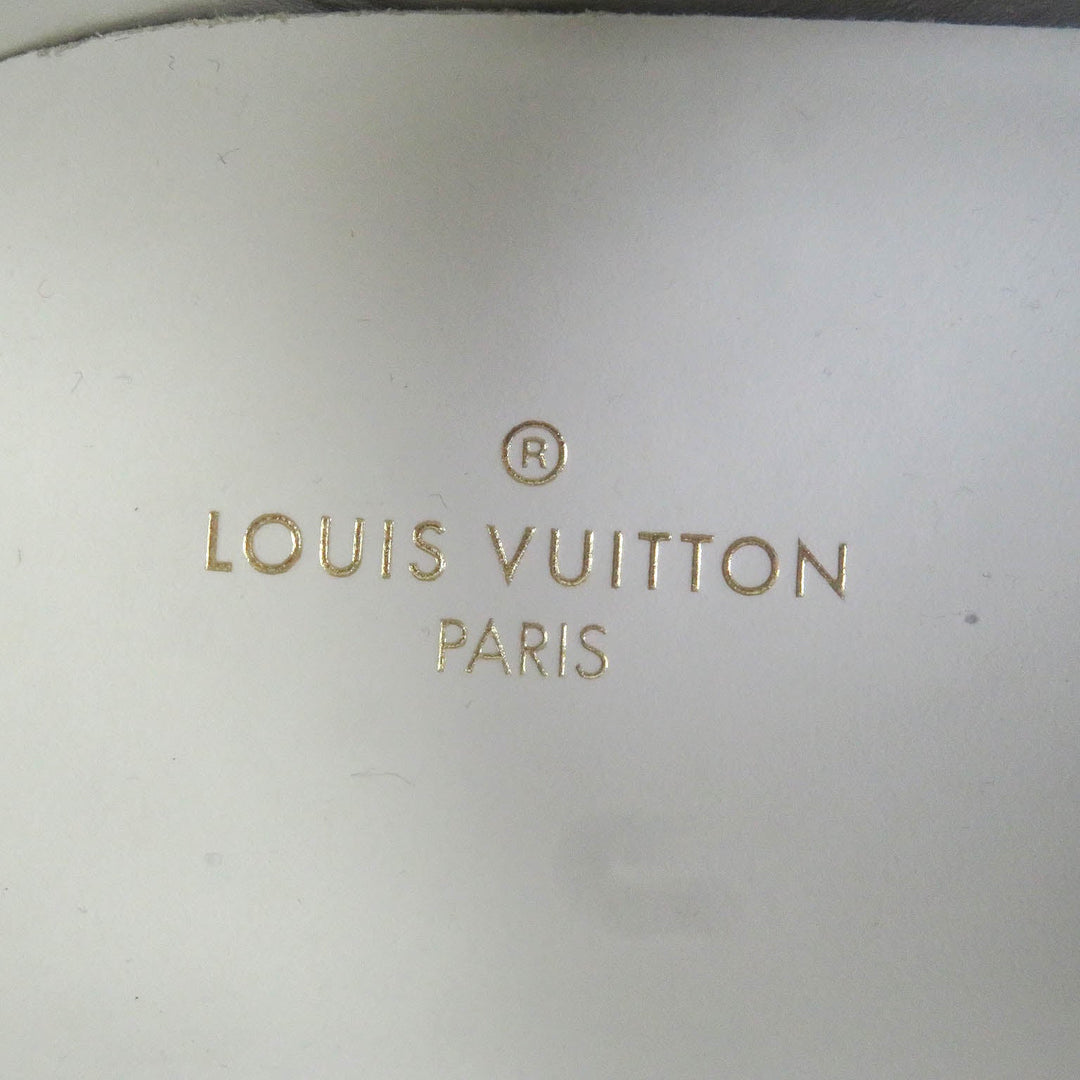 LOUIS VUITTON sneakers Main: Denim, Main: Leather Indigo blue mens 6 Used Authentic