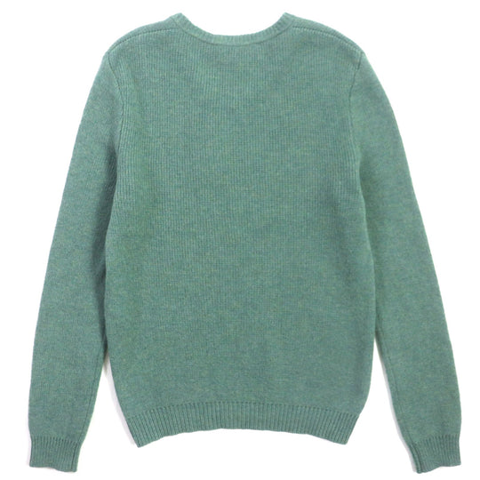 GUCCI sweater 715275 Outer: 100% wool, Part: 98% wool, Part: 1% polyurethane, Part: 1% nylon, Part: 50% acrylic green Sweater mens S Used Authentic