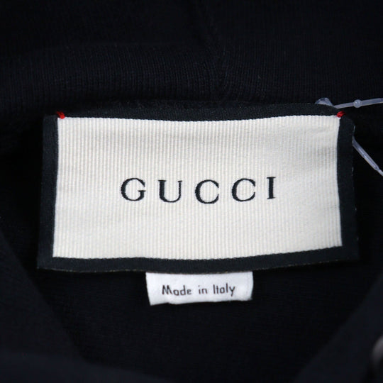 GUCCI Hoodie 569828 Outer: 100% cotton, Part: 100% polyester Black type mens XS Used Authentic