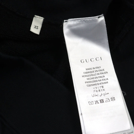GUCCI Hoodie 569828 Outer: 100% cotton, Part: 100% polyester Black type mens XS Used Authentic