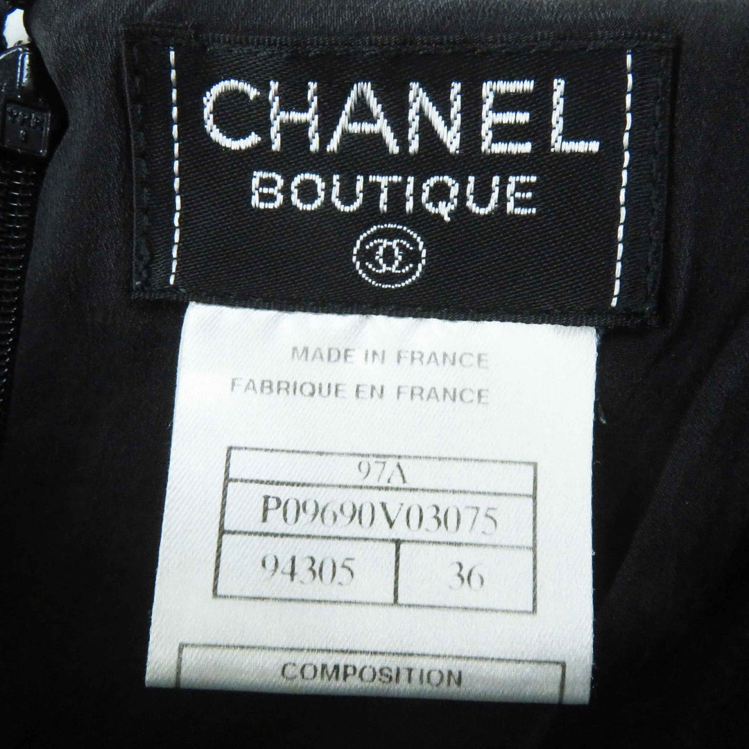 CHANEL skirt 97A P09690 Outer: 100% wool, Lining: 95% silk, Lining: 5% polyurethane black Women 36 Used Authentic