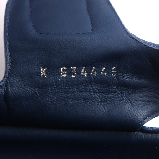 CHANEL Sandals G34445 Main: Leather blue mens 41 Used Authentic